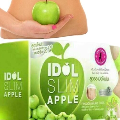 DRINKING Natural Fruit SLIMMING Powder IDOL 10dp Slim Apple Drink  Weight Diet Block Burn Fat Radiant Skin 10 Sachets THAILAND