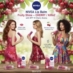 Nivea CHERRY Shine Lip Balm Nlbc Provides Long-Lasting Moisturization
