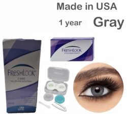 Colour GRAY- Fresh Look gcl Color Blends Contact Lens - Full Set - Color Contact Lens (Replacement Cycle: 12 Month)