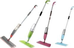 Healthy Spray Mop – Floor (hsmc) Mop with Removable Washable Cleaning Pad and Integrated Healthy Spray Mechanism (Random Color)