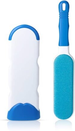 a5305d1ca68703d293e4b2735e7388bb.jpg Double Sided (prrc) Reusable Pet Fur Remover with Self-Cleaning Base Clothes Fur Remover Blue