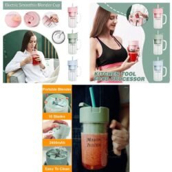 500ml Juicer Portable Juicing (mcjc) Cup Home Mini Cordless Crushed Ice Squeezed Machine Juice USB Charging Vegetable Food Processor