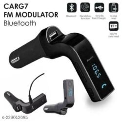 CARG7 Bluetooth Car Charger T Flash USB Direct Connect FM TRANSMITTER / MODULATOR, MP3 Player Digital Display Hands Free Calling Kit Bluetooth answer, hang up, reject, and redial calls and other functions