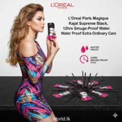 LOREAL PARIS Kajal Magique , Supreme Black, lpk 12hrs Smudge-Proof Water Proof Extra Ordinary Care EYE LINER