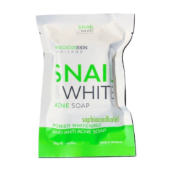 ab2d87d08c134c486c695ed5fa16d4cc.png Made in THAILAND Snail Body WHITE psas Acne SOAP 70g with WHITENING by Precious Skin