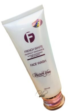 FRANCE FRENCH WHITE FACE WHITENING WASH Fairness Helps Lightens Skin Complexion While Deep Cleansing 100 ML (Fwfw)