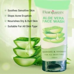 Banjara's olm Aloe Vera Face Wash that Cleanses and Hydrates Your Skin | Suitable for All Skin Types - 100ml