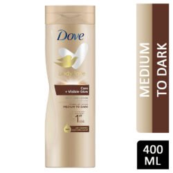 DOVE Visible Glow (dmdl) Medium to Dark Gradual Tanning Lotion for Sun-Kissed Skin Self-Tan Lotion for All Skin Types 400ml