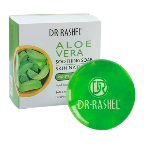 aebc53a1cffd4f74b667bd6d2c66aa76.png DR RASHEL Natural Aloe Vera Soothing SOAP for Moisturizes & Protects Skin - 100gms 10a fa
