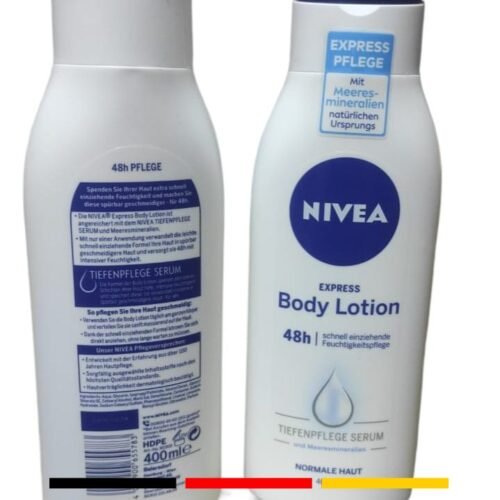 aec6adc9d6c67ea9d7b78f52b0f46902.jpg Original NIVEA Express Pflege Body Lotion with Tiefenpflege Serum 400 ML Made In GERMANY