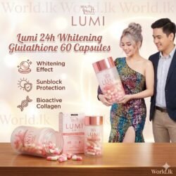Authentic Lumi 60 Capsules (Original Lumi Printed on Capsules) 24h Glutathione Tablets Whitte*Ening Collagen Provide Powerful Antioxidant Support