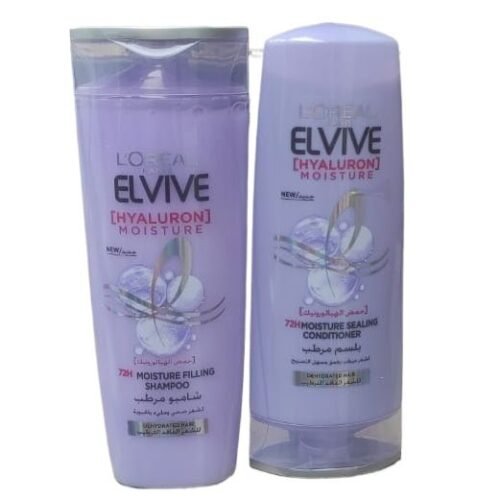 L'Oreal Paris Elvive Hyaluron Lpeh 72H Moisture Loreal Shampoo 400 ml and Conditioner 360 ml