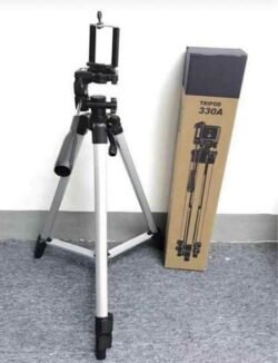 ORIGINAL Tripod 330A Aluminum Stand (5FT) Portable 3 Way Head For Ring Light, Digital, DSLR Camera & All Mobile Phones