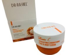 DR RASHEL Vitamin C Face & Body Scrub drbs Exfoliating Brightening  Deep Cleansing Dead Skin Removal CREAM 250g