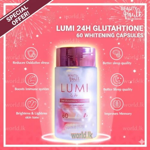 LUMI 24H GLUTATHIONE 60 CAPSULES / Tablets Whitening Skin Protection & Increase Body Collagen provide powerful antioxidant support