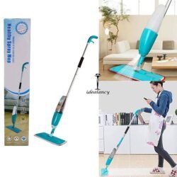 Healthy Spray Mop – Floor (hsmc) Mop with Removable Washable Cleaning Pad and Integrated Healthy Spray Mechanism (Random Color)