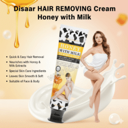 Disaar Beauty HAIR REMOVING Cream dbhr Honey with Milk Easy to use face & body legs depilating Moisturizing100ml