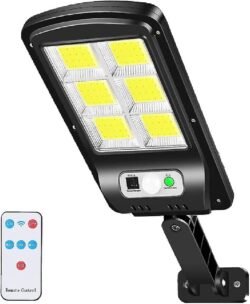 WATERPROOF Outdoor Solar Street Light OSL LED Parking Lot Lighting Dusk to Dawn with Remote Control