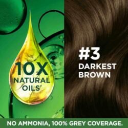 Version 1.0.0 GARNIER,3dd Hair Colouring Creme, Long-Lasting Colour, Smoothness & Shine, Color Naturals, Shade: 3 Darkest Brown, 35ml + 30g from INDIA