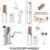 18k Gold Plated Rechargeable Facial Trimmer Frt Finishing Touch Flawlbss or Flawless Hair Remover Machine
