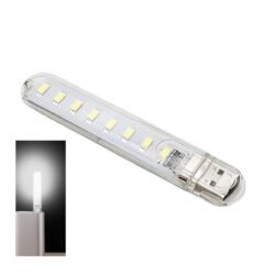 HIGH  Bright 8 LED Energy saving Light vb8e USB Lamp For Any USB, Power Bank, Other 5V USB Source, Computer And PC Notebook Laptop Reading