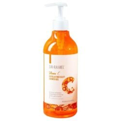 DR RASHEL Vitamin C (drsg 2) Exfoliating Silky Shower gel that gently cleanses and moisturizes skin while helping slough away dry, dead, dull and flaky skin 500ml