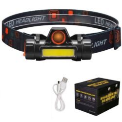 b89a7cdb896db062733387ecb59f6c9c.jpg Portable High Power LED Headlamp Built-in Battery T6+COB USB Rechargeable Headlight WATERPROOF Head Torch Head Lamp (chtl)