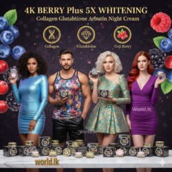 4K BERRY Plus 5X WHIi TENING Collagen Glutathione Alpha Arbutin Night Cream bp5x Made in Thailand