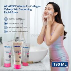 b9d2213282a173df8d3a934b42c21779.jpg 190 ML AR ARON Vitamin E + Collagen Velvety Skin Smoothing Facial Foam Cleanser (Arec)