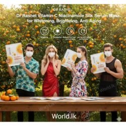 Dr Rashel Vitamin C Niacinamide Silk Serum Mask for Whit+ening, Brightening, Anti-Aging dvsm