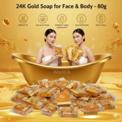 Precious Skin Made in Thailand Gold 24K Soap for Face & Body - Natural Active Ingredients 80g go4k
