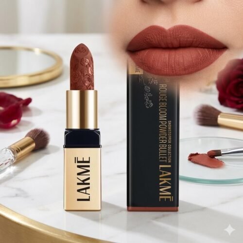Lakme la4g Rouge Bloom Powder Matte Bullet Cocoa Carnation (204) 4g