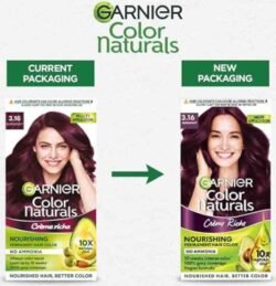 bc2f0f5235a87f9d2800a371becc1c8d.jpg Garnier, 35gc Hair Colouring Creme, Long-lasting Colour, Smoothness & Shine, Color Naturals, Shade: 3.16 Burgundy, 35ml + 30g