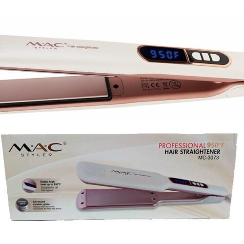MAC MC-3073 Styler Professional Hair Iron Hair Straightener Mac Hair Iron