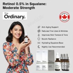 The ORDINARY Retinol 0.5% in Squalane: Moderate Strength 30ML Face Serum 05RT Made in Canada. For The Frequent User