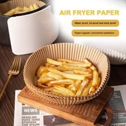 100 PCS Food Grade Air Fryer Non-stick (fgaf ) Disposable Paper Liner  for Frying Baking Cooking Roasting and Microwave