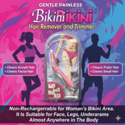 c04dd2be7a066d3a04266d2676afa8e8.png Bikini Hair Remover Trimmer Bht gentle Painless Non Rechargeable For woman’s bikini area. It is suitable for face, legs, underarms, almost anywhere in the body
