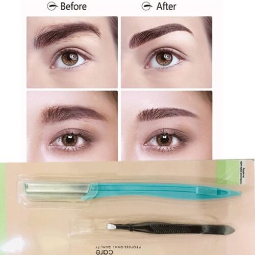 c159036a92c12bbf69d26c5a3eeac24b.jpg Candy Color Eye Brow Razor (ebr) Eyebrow Shaper and Tweezer