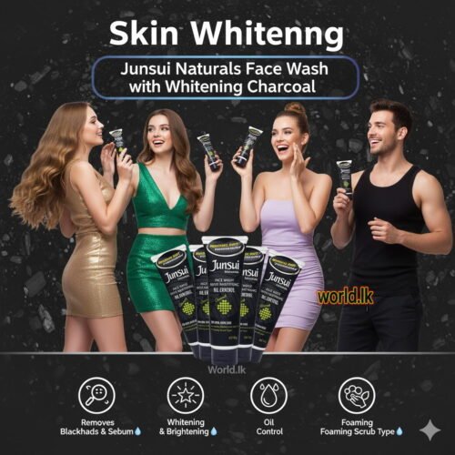 JUNSUI Activated Carbon CHARCOAL Natural Face Wash 100g jcfw Deep Detox Cleanse Oil & Sebum Control Blackhead & Whitehead Removal