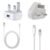 High Quality MFI Certified Apple iPhone 5W USB Power UK 3Pin Adapter Charger with FREE Fast DATA Cable Adapter support for iPhone 5,5s,6,6s,6+,7,7+,8,8+,11,11pro,11 pro max,12,12pro,12pro max,13,X, XR