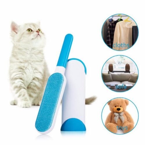 c6624a3ad56b3fdcea4e63861fcd8fdf.jpg Reusable Pet (prrc) Fur Hair Remover with Self-Cleaning Base | Double Sided Pet Hair Magic Cleaner Remover for Home Furniture, Clothing, Carpets Linen, Pillows and Car Seats