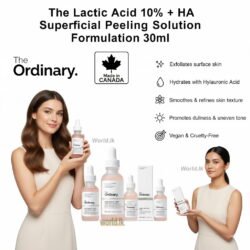 Made in CANADA The Ordinary LACTIC ACID 10% + Ha Superficial Peeling Solution LAS Formulation 30ml
