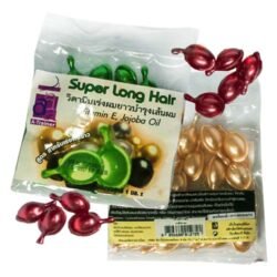 cc13b7eb9f6941879e496023b80bf556.jpg Natural Jojoba Oil HERBAL SUPER LONG HAIR Capsules slhc Treatment for Hair Growth with Vitamin E and for repair dried or damaged hair Made In THAILAND 50 Pcs