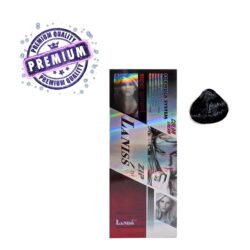 LANISS Permanent Natural Hair Color: Black (2.0) for Smooth and Shine (Nblh) Ready to Use Hair Dye 60ml×2