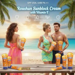 SPF UVA UVB PA ++ Roushun Sunblock Moisturizing Rsmc Sun Cream with Vitamin E 180 ML
