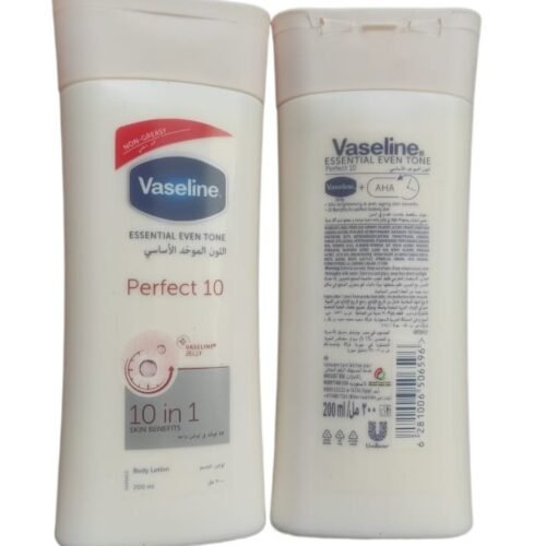 d90e23471740cd0762996b3e11ac6dce.jpg VASELINE Perfect 10 Body Essential Even Tone - 200ml Lotion veel