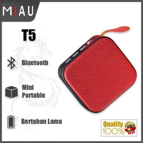 T5 Wireless Portable BT Speaker Sound Box Outdoor Bass Stereo FM Radio with TF Card Support / USB / BT / AUX