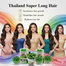 HERBAL THAILAND SUPER LONG HAIR Capsules  Natural Jojoba Oil slhc Treatment for Hair Growth with Vitamin E and for repair dried or damaged hair Made In Thailand 50 Pcs