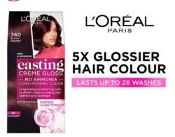 dc218e978c9a5968f2086d9bebd08e9d.jpg 360 Black Cherry Salon Pack L'Oreal Paris Casting Creme Gloss Hair Colour, 60g+ 60ml + 40g ( code 360BC )