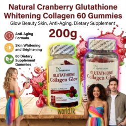 COLLAGEN CRANBERRY 60 GLUTATHIONE GUMMIES gcgc From Nature Glow Anti-Aging Whiit-ening Beauty Skin Dietary Supplement Powder